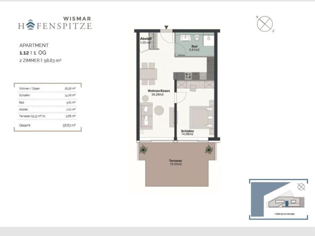 Hafenspitze App 12 Apartment Wismar Exterior photo